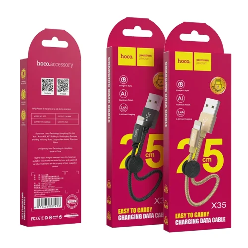 Cáp Sạc iP Hoco X35 Premium L=0.25M