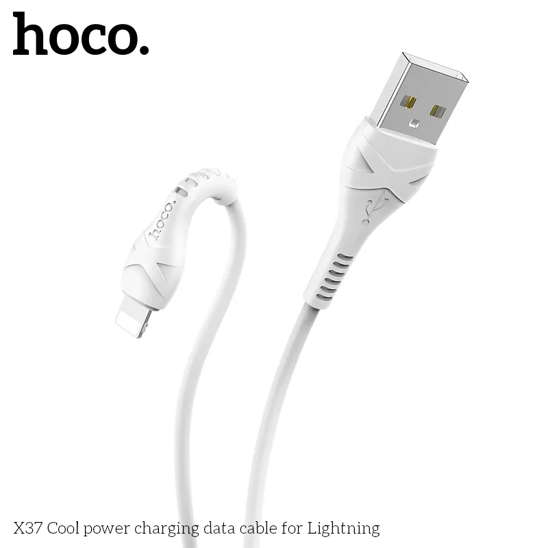 Tính năng chi tiết cáp sạc iP Hoco X37 Cool Power với lõi đồng mạ thiếc bền bỉ