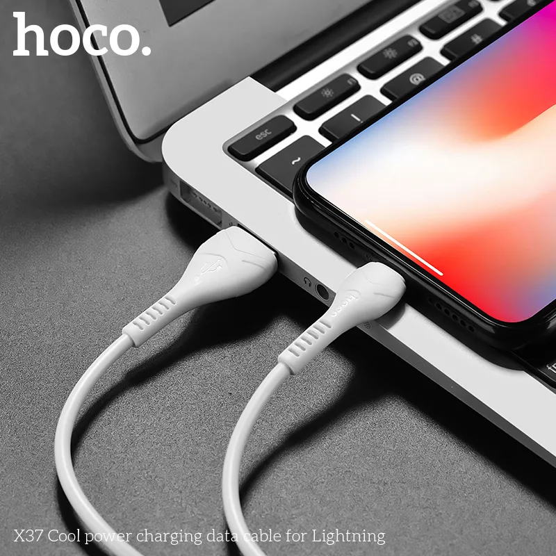 Kích thước cáp iP Hoco X37 Cool Power 1 mét, đường kính 3.2mm lý tưởng tiện dụng