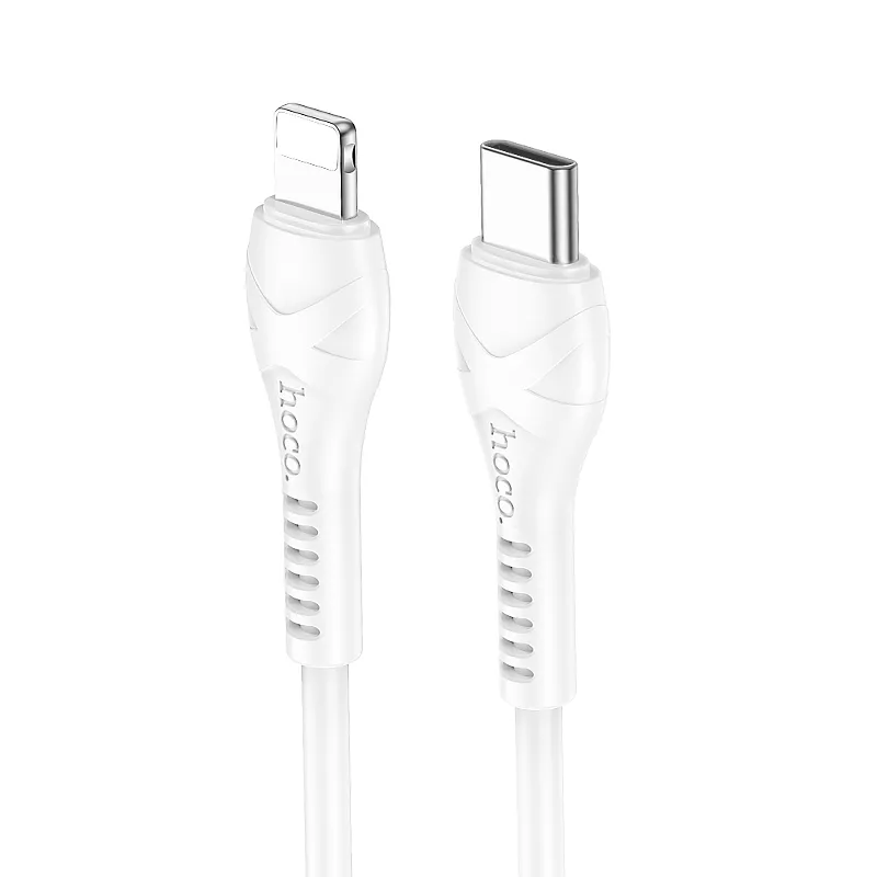 Cáp Sạc PD iP Hoco X37 Cool Power thiết kế hiện đại, độ bền cao phù hợp dùng sạc nhanh PD Apple