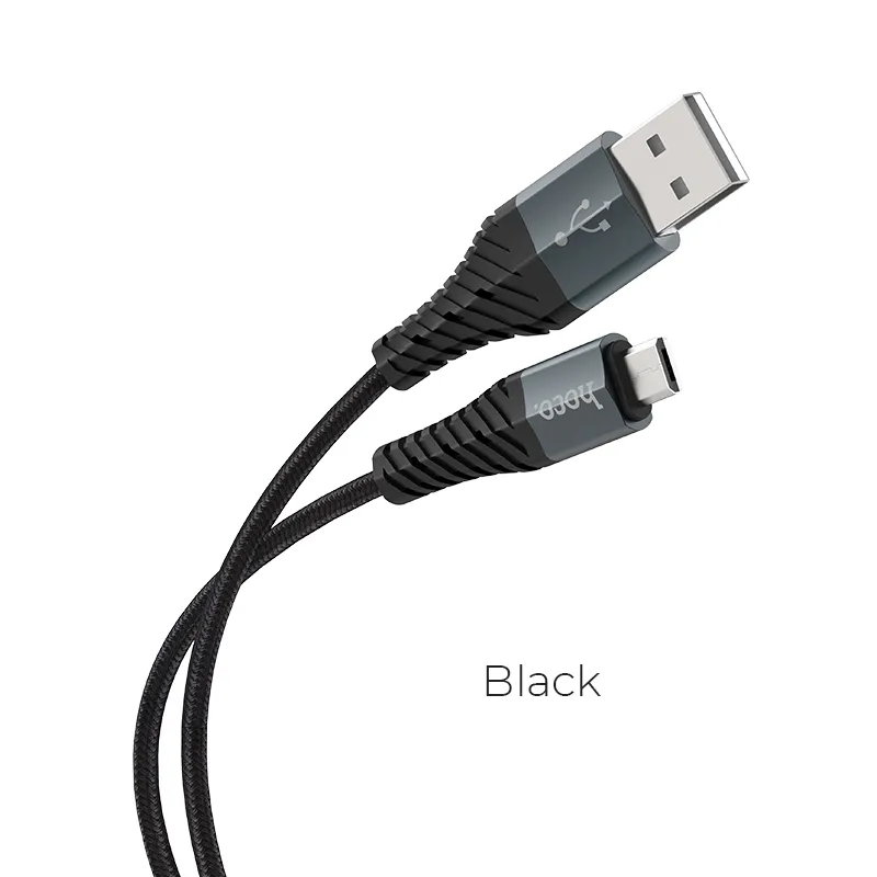 Kích thước cáp Micro Hoco X38 Cool dài 1 mét, đường kính 3.2mm tiêu chuẩn