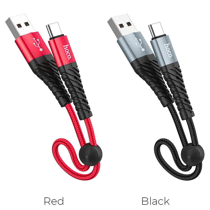 Cáp Sạc Type-C Hoco X38 Cool L=0.25M thiết kế bền bỉ, truyền dữ liệu nhanh