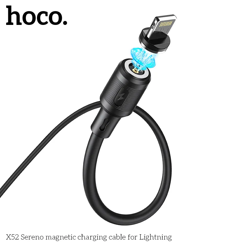 Cáp Sạc iP Hoco X52 Sereno Magnetic thiết kế nhỏ gọn, tiện lợi cho sạc nhanh