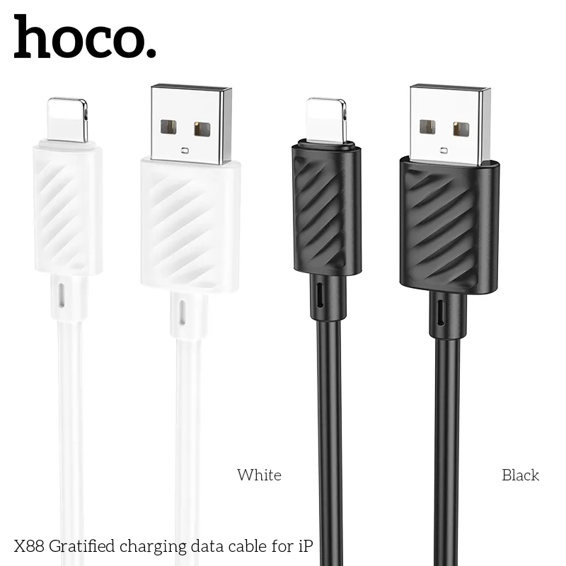 Cáp Sạc iP Hoco X88 Gratified Unpackaged mô tả sản phẩm chất lượng cao