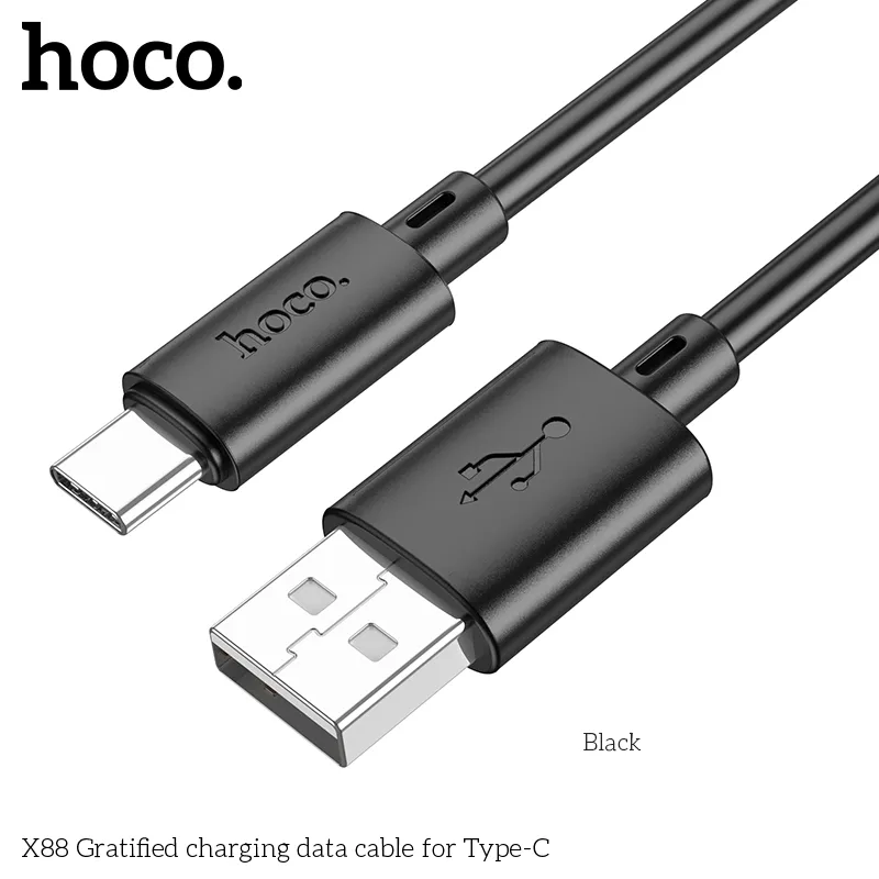 Cáp sạc hiệu suất cao Hoco X88 với dòng điện tối đa 3A cho sạc nhanh
