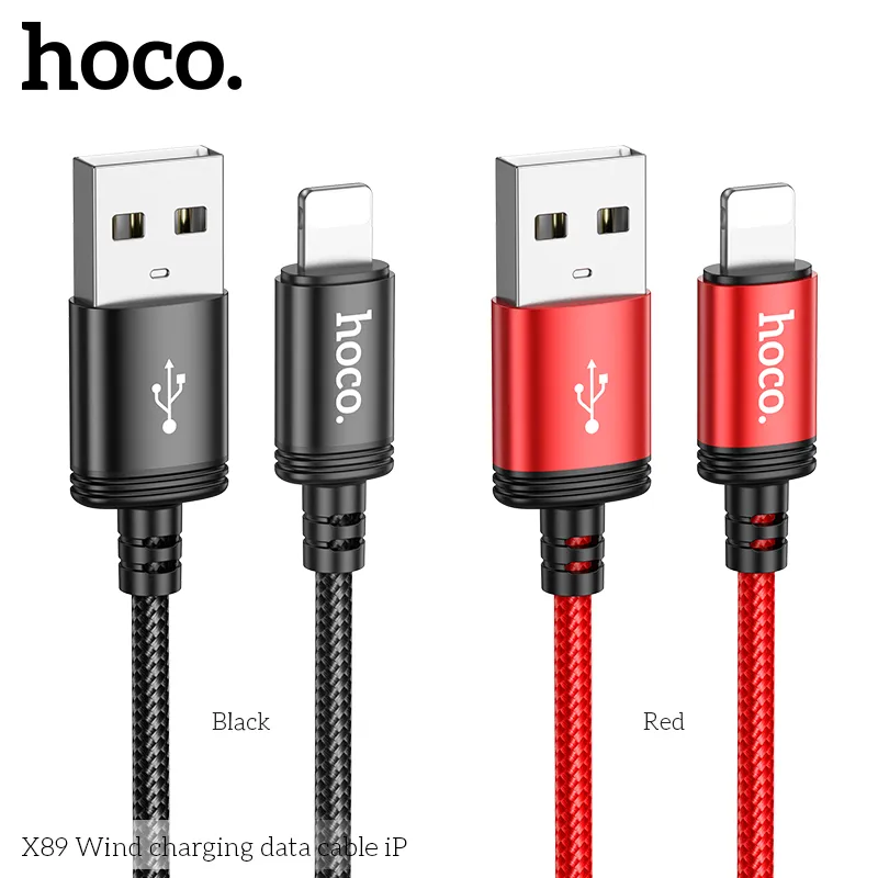 Cáp Sạc iP Hoco X89 Wind Unpackaged mô tả chung đẹp, bền và tiện dụng