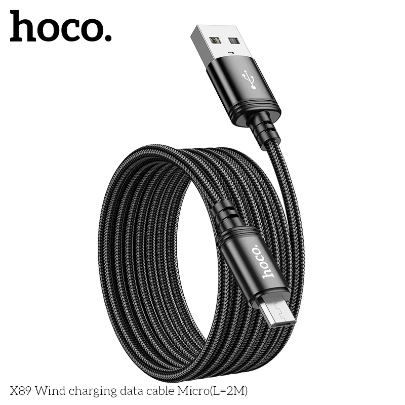 Hoco X89 Wind hỗ trợ sạc nhanh 2.4A, truyền dữ liệu ổn định