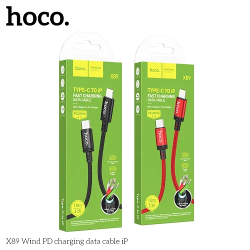 Cáp Sạc PD iP Hoco X89 Wind Packaged