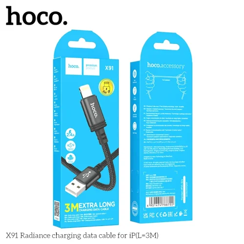 Cáp Sạc iP Hoco X91 Radiance L=3M