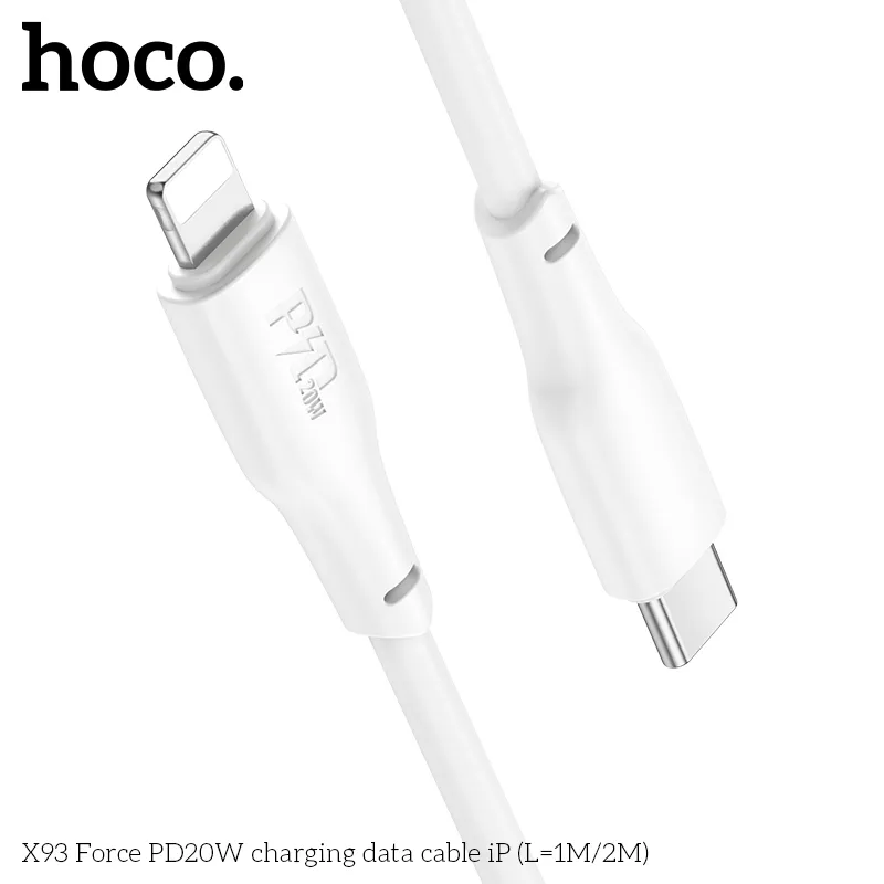 Đóng gói cáp sạc Hoco X93 Force gọn nhẹ, bảo vệ sản phẩm tối đa