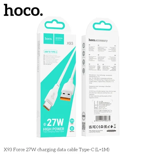 Cáp Sạc Type-C Hoco X93 Force 27W L=1M