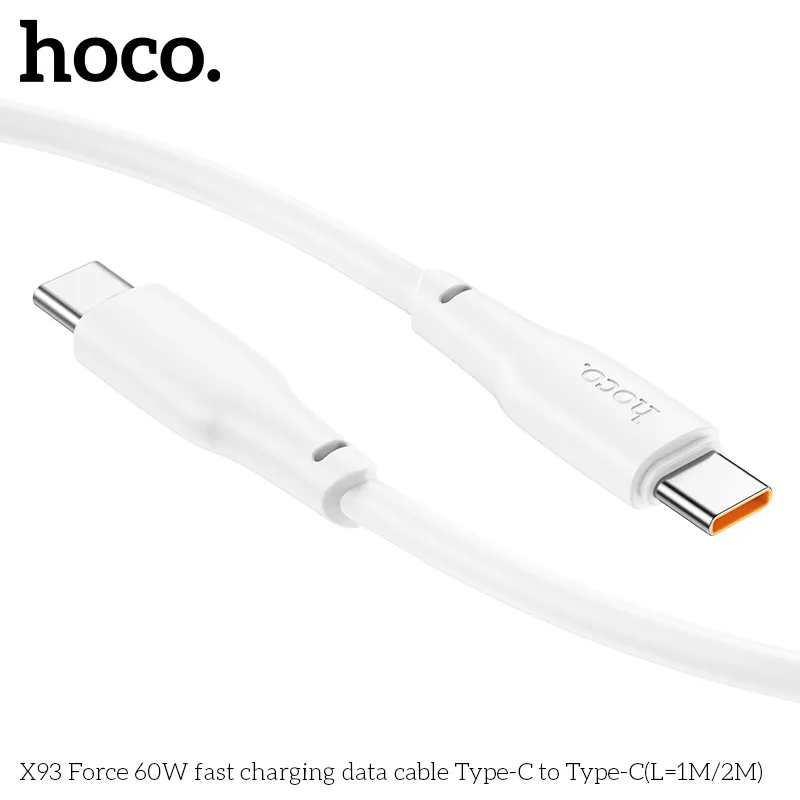 Trải nghiệm sạc ổn định với cáp Type-C Hoco X93 Force 2 mét tối ưu