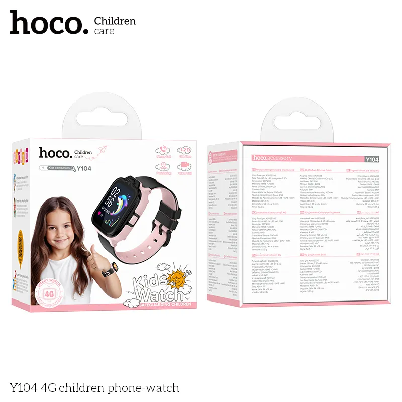 Đồng Hồ Trẻ Em Hoco Y104 4G đóng gói chuyên nghiệp an toàn, vận chuyển nhanh