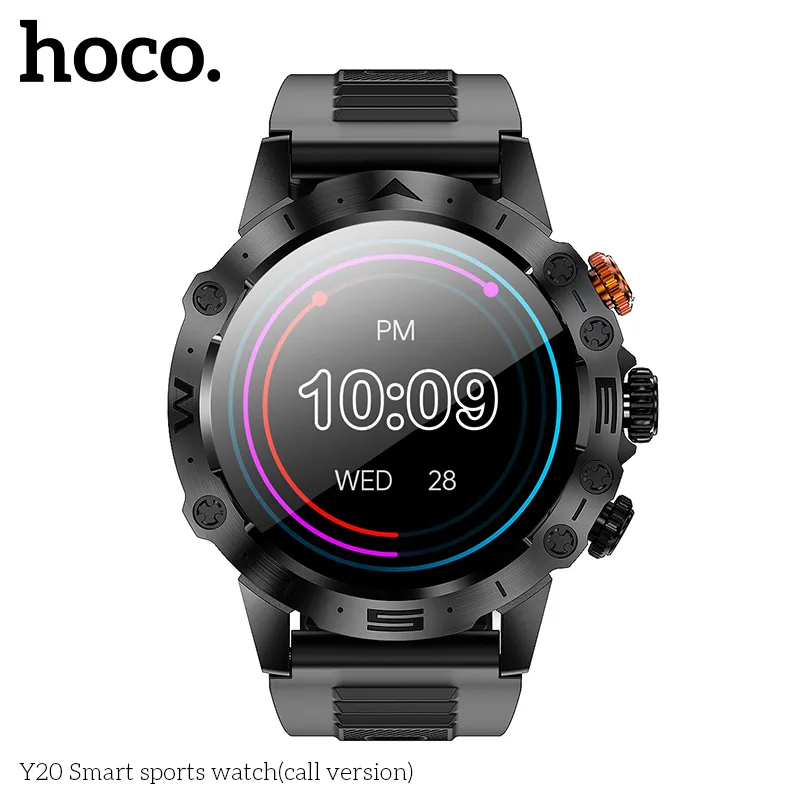 Đồng Hồ Thông Minh Hoco Y20 thiết kế sang trọng với màn hình 1.53 inch sắc nét