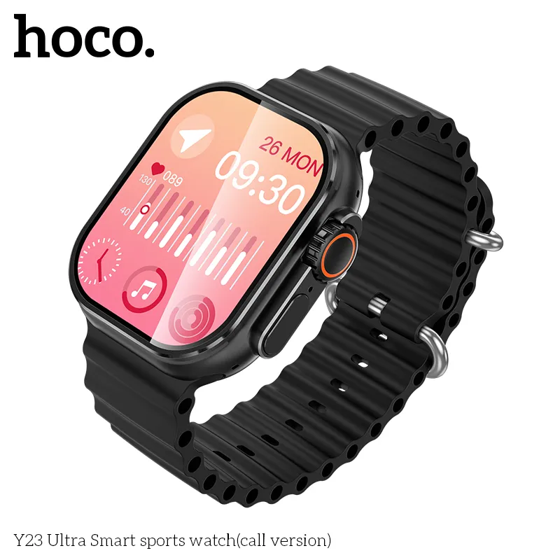 Đồng Hồ Thông Minh Hoco Y23 Ultra (phiên bản nghe gọi) với thiết kế sang trọng và màn hình 2.02 inch sắc nét