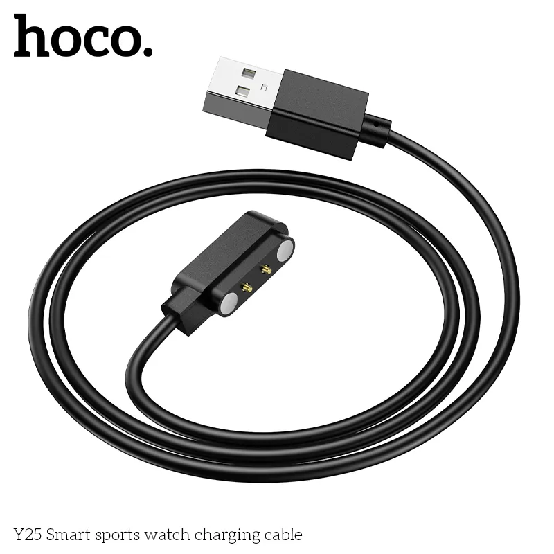 Cáp sạc Hoco Y25 kiểu dáng gọn nhẹ, chất liệu bền chắc ABS và thép