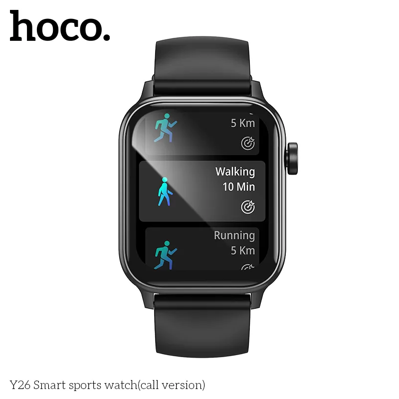 Đồng Hồ Hoco Y26 với kiểu dáng trẻ trung, dây đeo silicon thoải mái, phù hợp mọi cổ tay