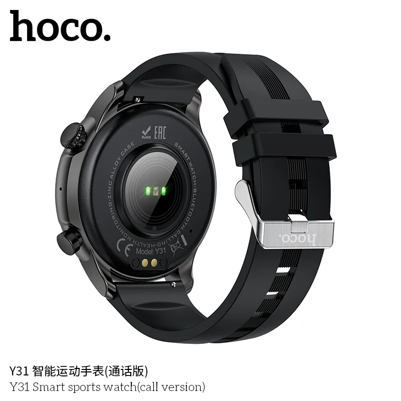 Đồng hồ Hoco Y31 mặt kính 1.46 inch độ phân giải cao sắc nét