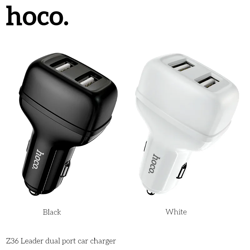 Tẩu sạc Hoco Z36 với thiết kế hiện đại, màu sắc tinh tế