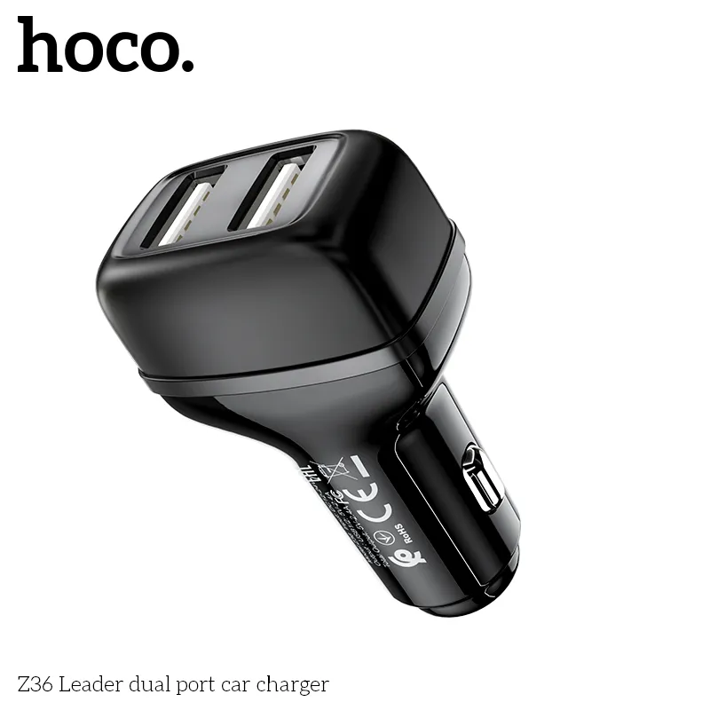 Tính năng chi tiết tẩu sạc Hoco Z36: chống cháy, đầu ra 5V-2.4A