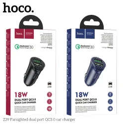 Tẩu Sạc Ô tô Hoco Z39 Farsighted QC3.0