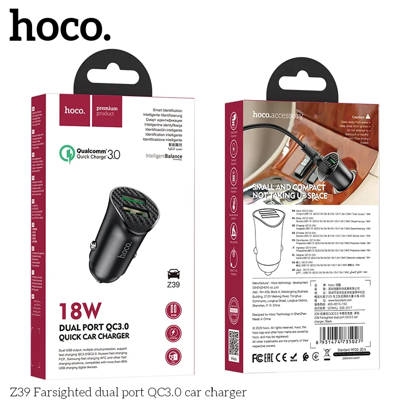 Tính năng chi tiết tẩu sạc hỗ trợ QC/FCP/AFC, cung cấp nguồn ổn định và nhanh chóng