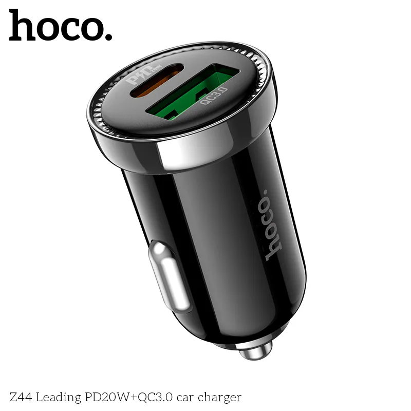 Tẩu Sạc Ô tô Hoco Z44 Leading PD20W+QC3.0 thiết kế nhỏ gọn tiện lợi