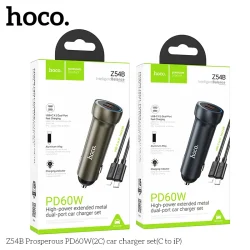 Tẩu Sạc Ô tô Hoco Z54B Prosperous PD60W