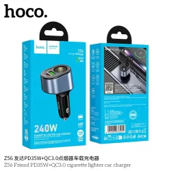 Tẩu Sạc Ô tô Hoco Z56 Friend PD35W+QC3.0