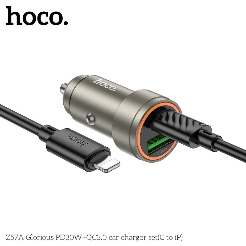 Đóng gói gồm tẩu sạc và cáp C sang iP dài 1m tiện lợi sử dụng