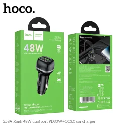 Tẩu Sạc Ô tô Hoco Z58A Rank 48W PD30W+QC3.0