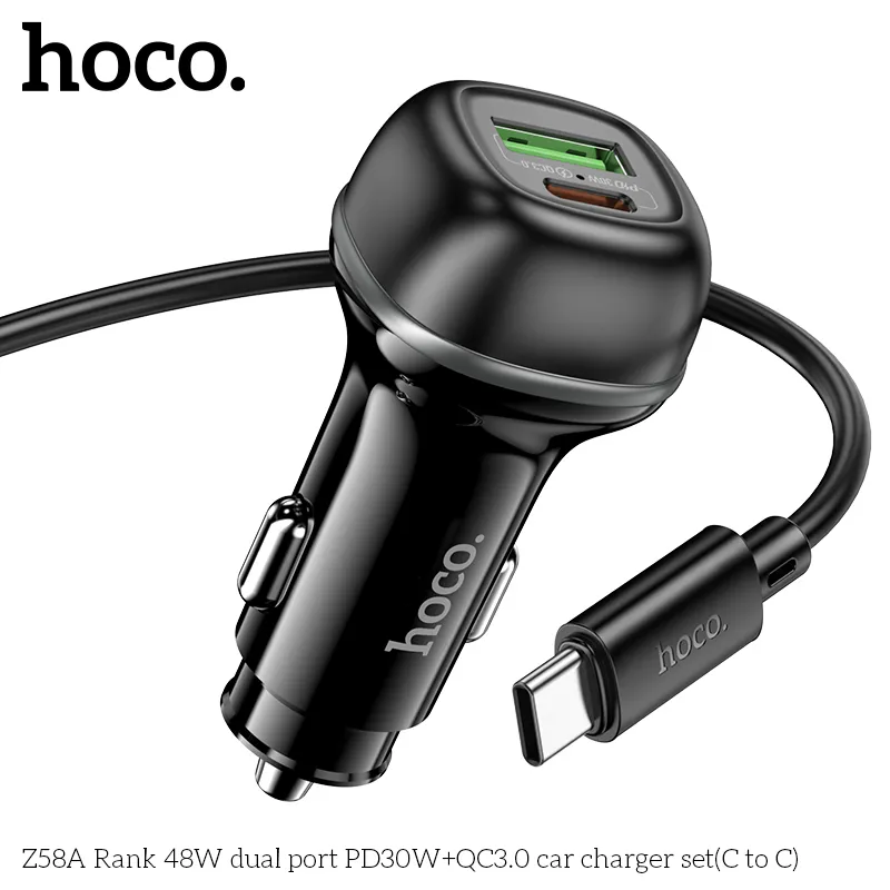 Đóng gói gồm tẩu sạc và cáp C to C dài 1m công suất 60W