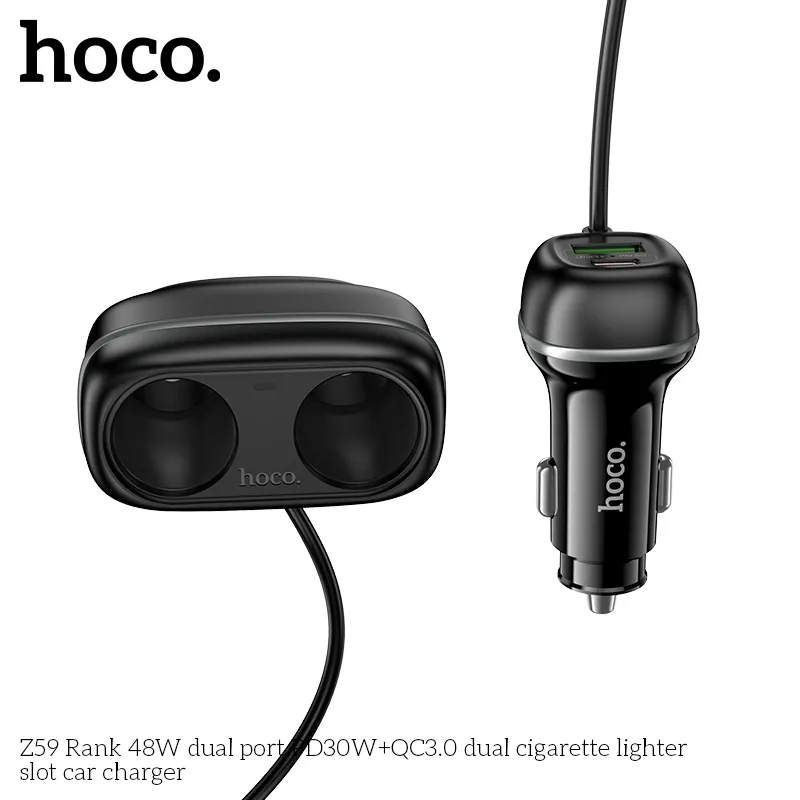 Tính năng chi tiết chia nguồn: USB-C 30W, USB-A 18W, khe cắm bật lửa 12V/24V công suất cao