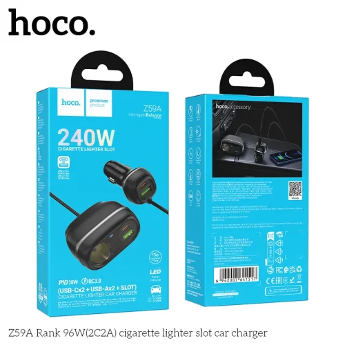 Tẩu Sạc Ô tô Hoco Z59A Rank 96W