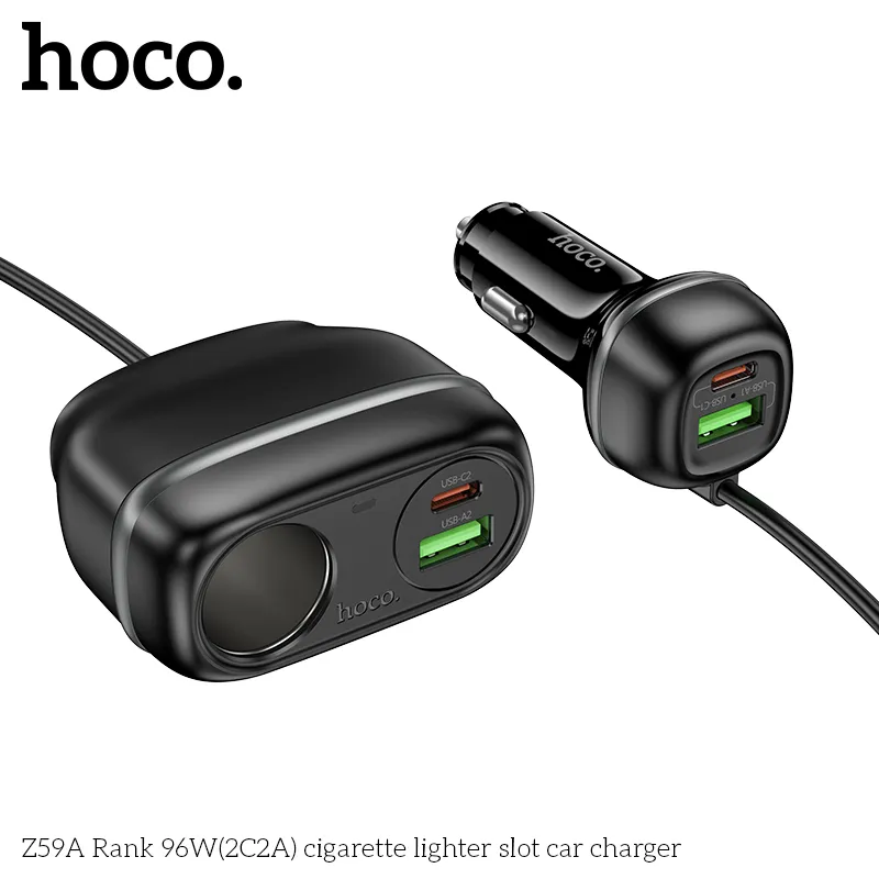 Công suất tối đa 96W với 4 cổng USB nhanh chóng sạc đa thiết bị