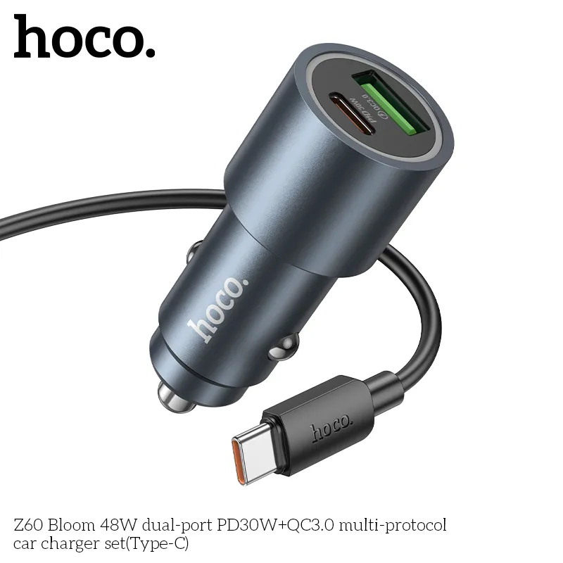 Công suất 48W với USB-C 30W và USB-A 18W sạc nhanh hiệu quả