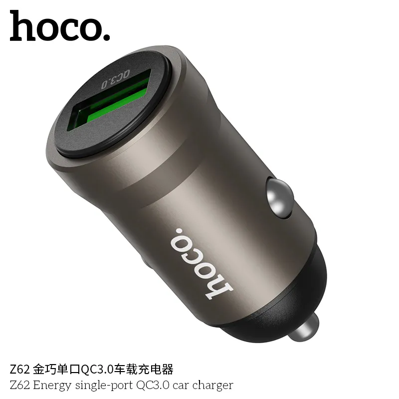 Trải nghiệm sạc nhanh hơn với Tẩu sạc ô tô Hoco Z62 Energy QC3.0, tiện lợi mọi hành trình